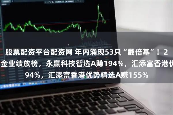股票配资平台配资网 年内涌现53只“翻倍基”！2025年前三季度基金业绩放榜，永赢科技智选A赚194%，汇添富香港优势精选A赚155%