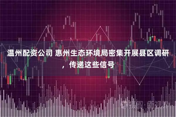 温州配资公司 惠州生态环境局密集开展县区调研,传递这些信号